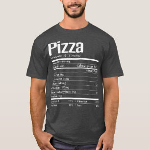 T-shirt Funny Pizza Nutritionthanksgiving Cadeaux de Noël 