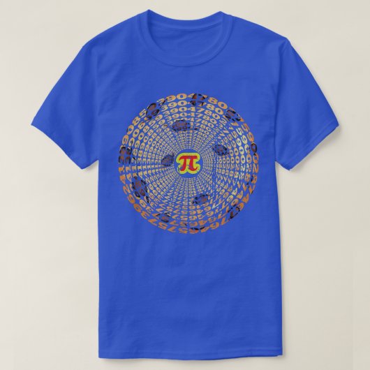T-shirt Funny Pizza Pi Jour 3 (Design devant)