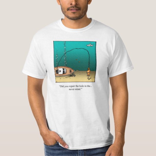 T-shirt Funny Plongée humour Tee - shirt (Devant)
