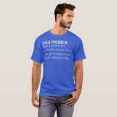 T-shirt Funny Plumbing Définition Cool Plumber (Devant entier)