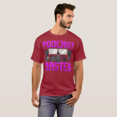 T-shirt Funny Podcast Master Podcasting Radio Pod Cast (Devant entier)