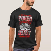 T-shirt Funny Poker Cartes Chemise Chip Smart Personne Spo (Devant)