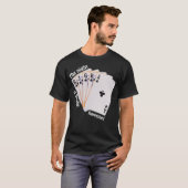 T-shirt Funny Poker   Royal Straight Flush  (Devant entier)