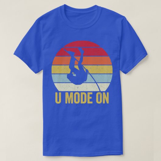 T-shirt Funny Pole Vault Pole Vaulting U Mode Sur Rétro (Design devant)