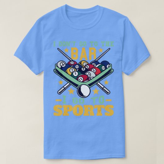 T-shirt Funny Pool Accessoires Joueur de billard (Design devant)