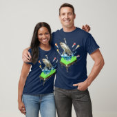 T-shirt Funny Pool Billard requin (Unisexe)