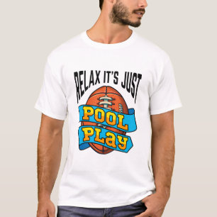 T-shirt Funny Pool Play Tournament Drapeau Touch Football