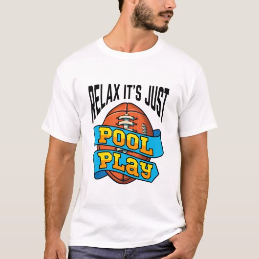 T-shirt Funny Pool Play Tournament Drapeau Touch Football (Devant)