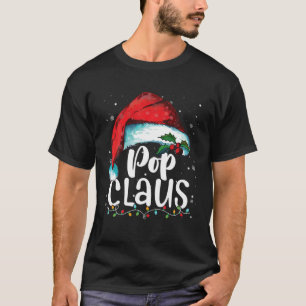 T-shirt Funny Pop Claus Pajamas de Noël Famille Noël San