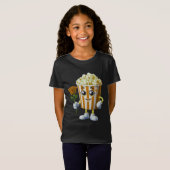 T-Shirt funny popcorn design for lovers (Devant entier)