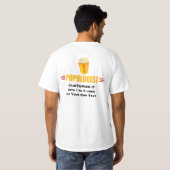 T-shirt Funny Popcorn personnalisé (Dos entier)