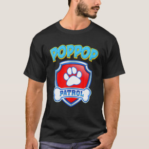 T-shirt Funny Poppop Patrol - Chien Maman Papa Pour Hommes