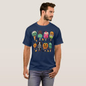 T-shirt Funny Popsicle Summer Horror Halloween Ice Cream S (Devant entier)