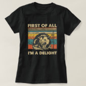 T-shirt Funny Possum Retro Forest; “I’m a Delight” Summer  (Design devant)