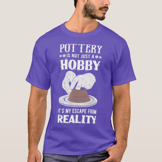 T-shirt Funny Potterie Réalité Evasion Clayware Clay (Devant)