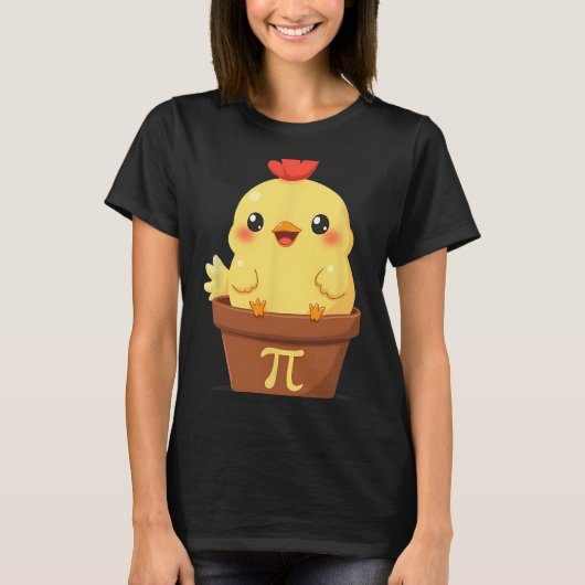 T-shirt Funny poulet pot Pi Day tarte Math enseignants ama (Devant)