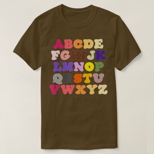 T-shirt Funny Pre K Kindergarten Hi Alphabet Back To Schoo (Design devant)