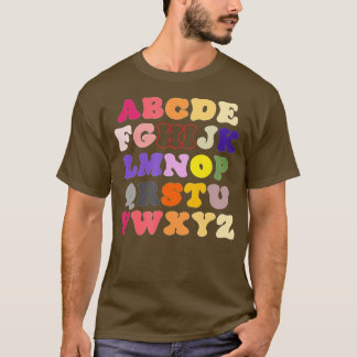 T-shirt Funny Pre K Kindergarten Hi Alphabet Back To Schoo