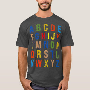 T-shirt Funny PrK Kindergarten Hi Alphabet Retour À L'Écol