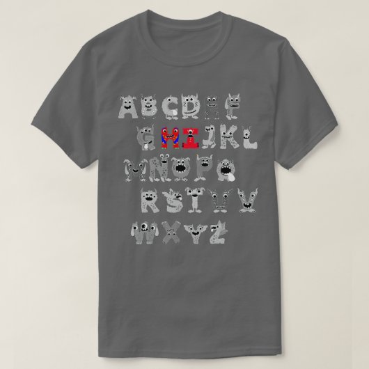 T-shirt Funny PrK Kindergarten Hi Alphabet Retour À L'Écol (Design devant)