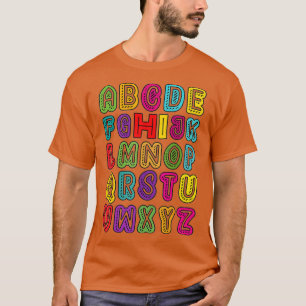 T-shirt Funny PrK Kindergarten Hi Alphabet Retour À L'Écol