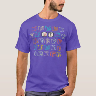 T-shirt Funny PrK Kindergarten Hi Alphabet Retour à l'écol