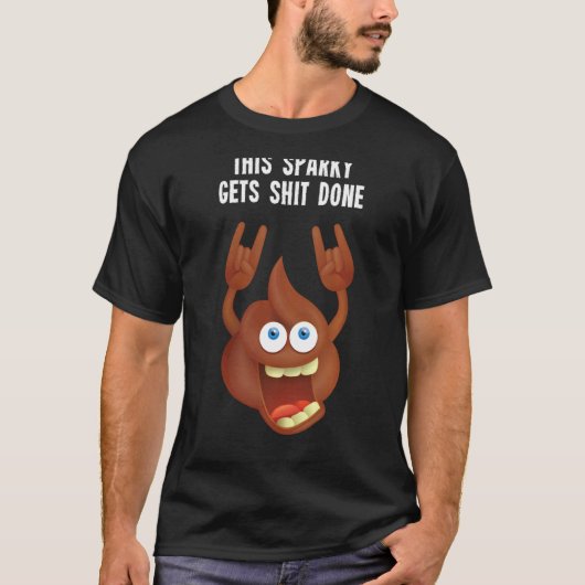 T-shirt Funny Professional Sparky Electrician Construction (Devant)