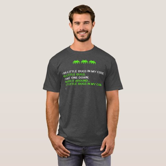 T-shirt Funny Programmer Coding Debugger Hacker Computer (Devant entier)