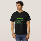 T-shirt Funny Programmer Coding Debugger Hacker Computer S (Devant entier)