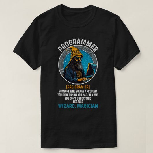 T-shirt Funny Programmer Définition Tech Coding Logiciel E (Design devant)
