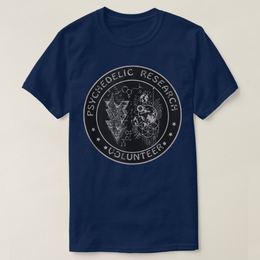 T-shirt Funny Psychedelic Research Volunteer Cadeau  (Design devant)