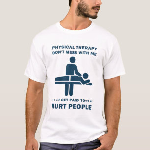 T-shirt Funny PT physiothérapie thérapeute-cadeau
