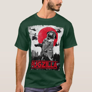 T-shirt Funny Pugzilla Carlin Chien
