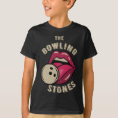 T-shirt Funny Pun Bowling Stone (Devant)