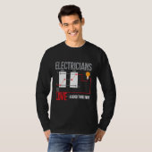 T-shirt Funny Pun électricien (Devant entier)