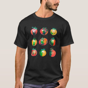T-shirt Funny Pun tomate Dessin à la main Tomates Aquarell