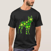 T-shirt Funny Puppy Shamrock Boston Terrier Dog St Patrick (Devant)