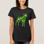 T-shirt Funny Puppy Shamrock Boston Terrier Dog St Patrick (Devant)