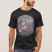 T-shirt Funny Purr-maid Pirate Cat Art (Devant)