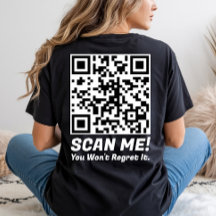 Funny QR Scan Me! Funny Regret Joke