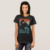 T-shirt Funny Quad Retro Quad Riding Quatre roues VTT pour (Devant entier)