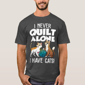 T-shirt Funny Quilting Art for Men Women Cat Quilt Sewing 