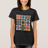 T-shirt Funny Quilting Sewing Make A Quilt Patterns Quilte (Devant)