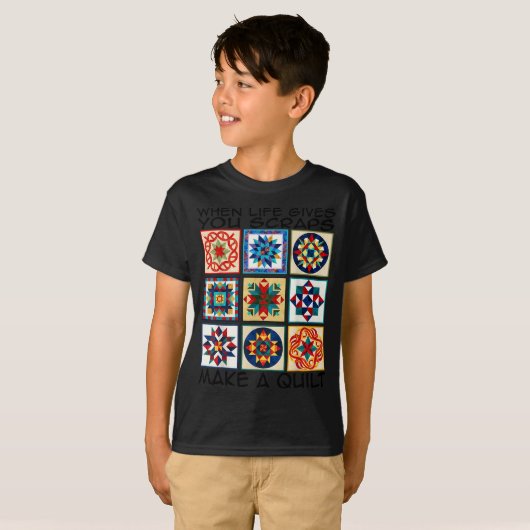 T-shirt Funny Quilting Sewing Make A Quilt Patterns Quilte (Devant entier)