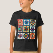 T-shirt Funny Quilting Sewing Make A Quilt Patterns Quilte (Devant)