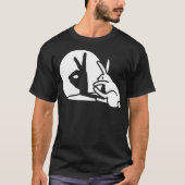 T-shirt Funny Rabbit hand shadow projection bunny hare pop (Devant)