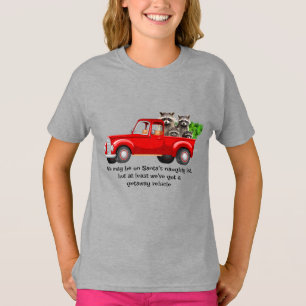 T-shirt Funny Raccoon animal Chemise de Noël