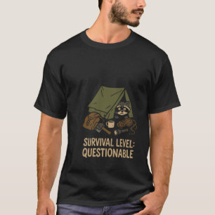 T-shirt Funny Raccoon Camping Humour Cadeau