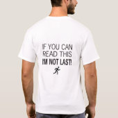 T-shirt Funny Race Runner Si Vous Pouvez Lire Cela (Dos)