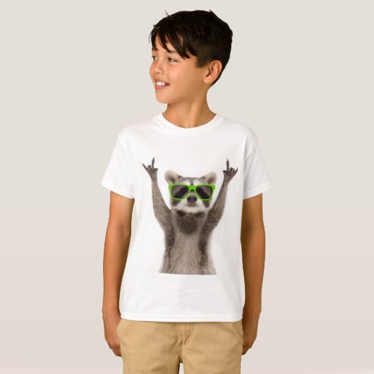 T-shirt Funny racoon (Devant entier)
